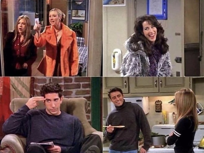 Friends : êtes-vous un(e) véritable fan de la série ? Retrouvez les répliques cultes de la série Friends qui correspondent aux images. 